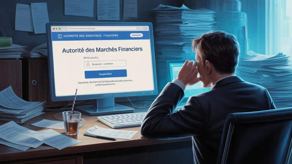 arnaque email AMF‑France support‑finance phishing