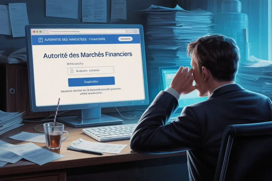 arnaque email AMF‑France support‑finance phishing