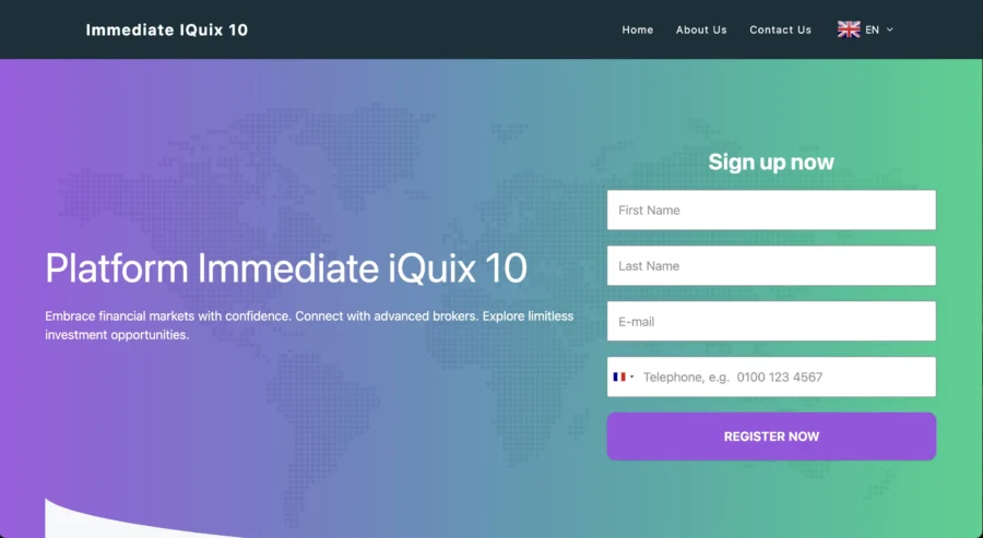 arnaque immediate-iquix-10.com fausse plateforme de trading