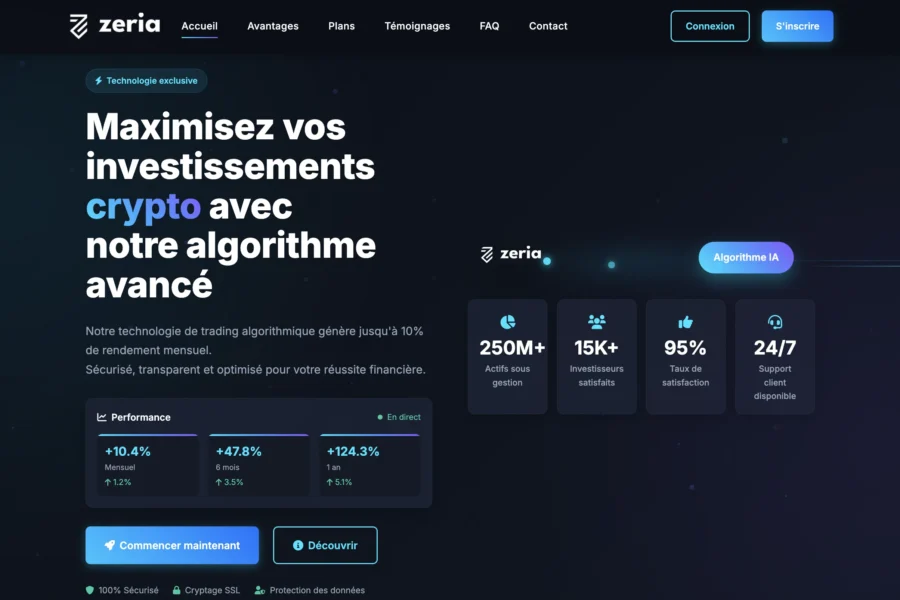 arnaque zeriafunding.com fausse plateforme crypto