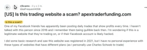 Ce forum pose la question sans détours: Apex est-il une arnaque?