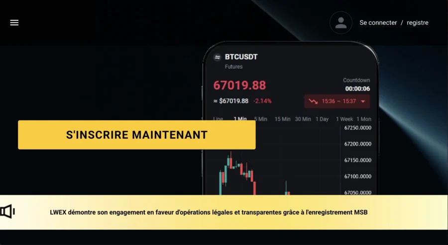 plateforme crypto frauduleuse lwex02.com