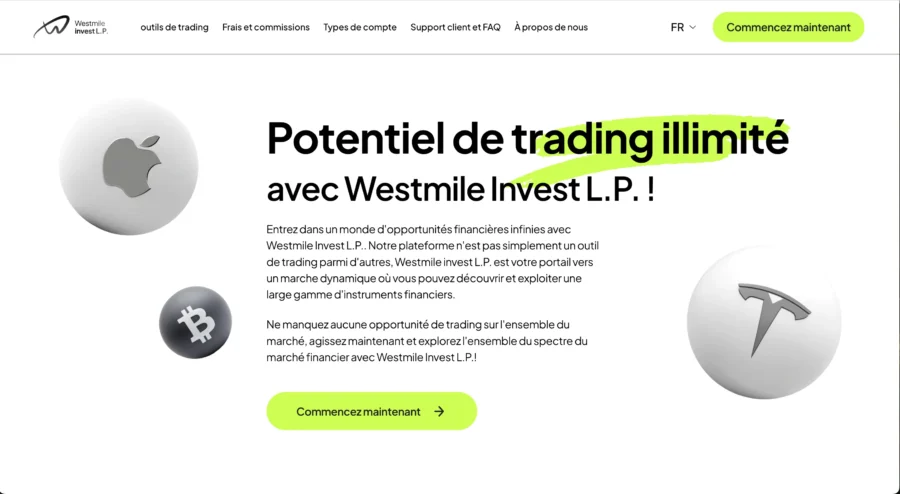 westmile.pro arnaque plateforme investissement frauduleuse