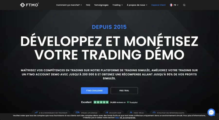 FTMO site de prop trading fiable