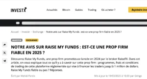 Exemple d'article promotionnel publié par un affilié.