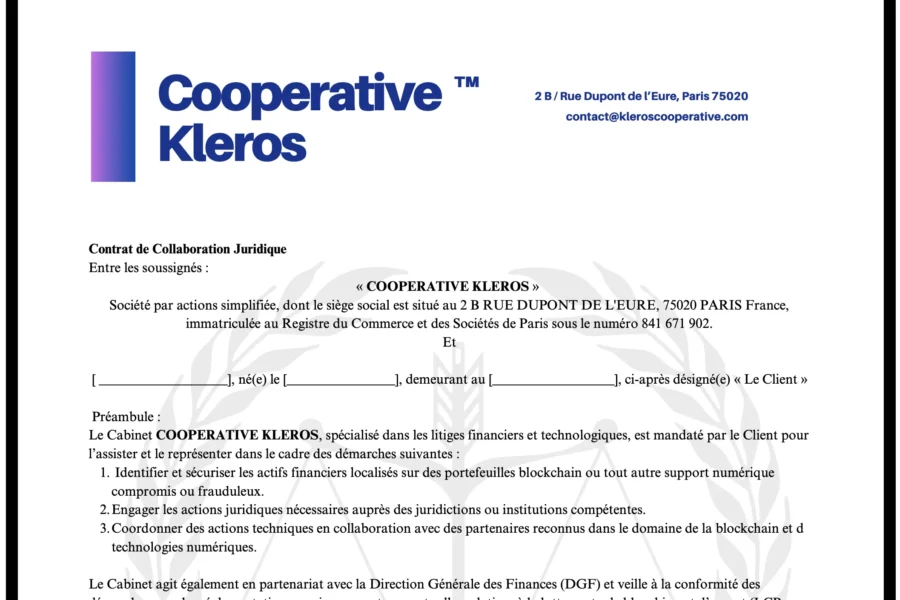 arbitrage décentralisé via Kleros kleroscooperative.com