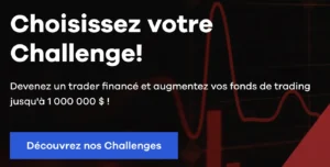 Présentation de la prop firm sur le site