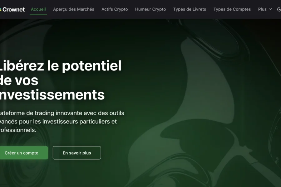 arnaque crownet.com site investissement frauduleux