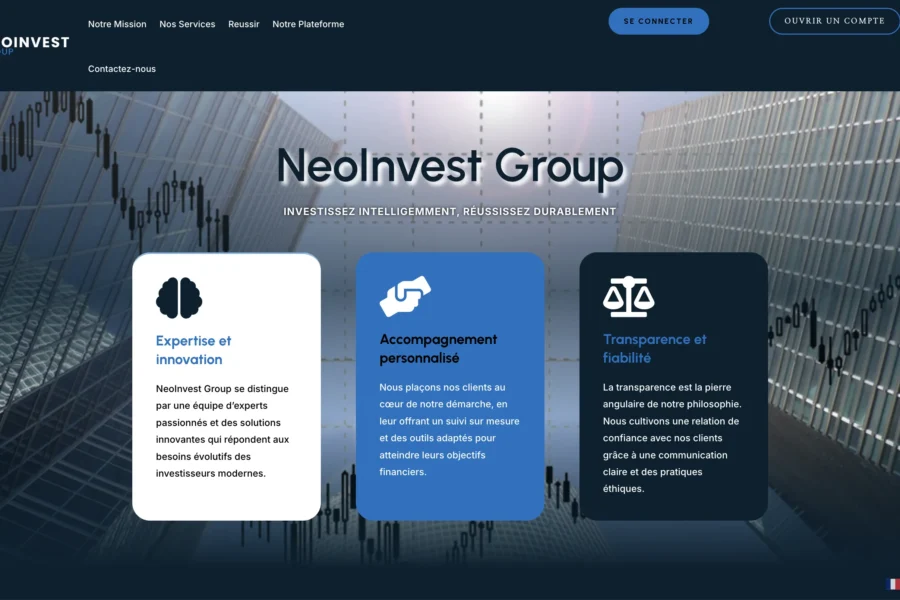 arnaque neoinvest group com site frauduleux