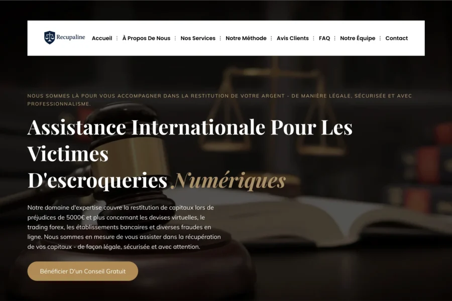 arnaque recupaline com site frauduleux
