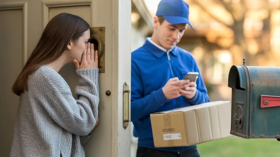 Livreur arnaque SMS boite aux lettre phishing