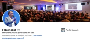 Profil Linkedin de Fabien Blot.