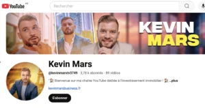 Chaîne Youtube de Kevin Mars.