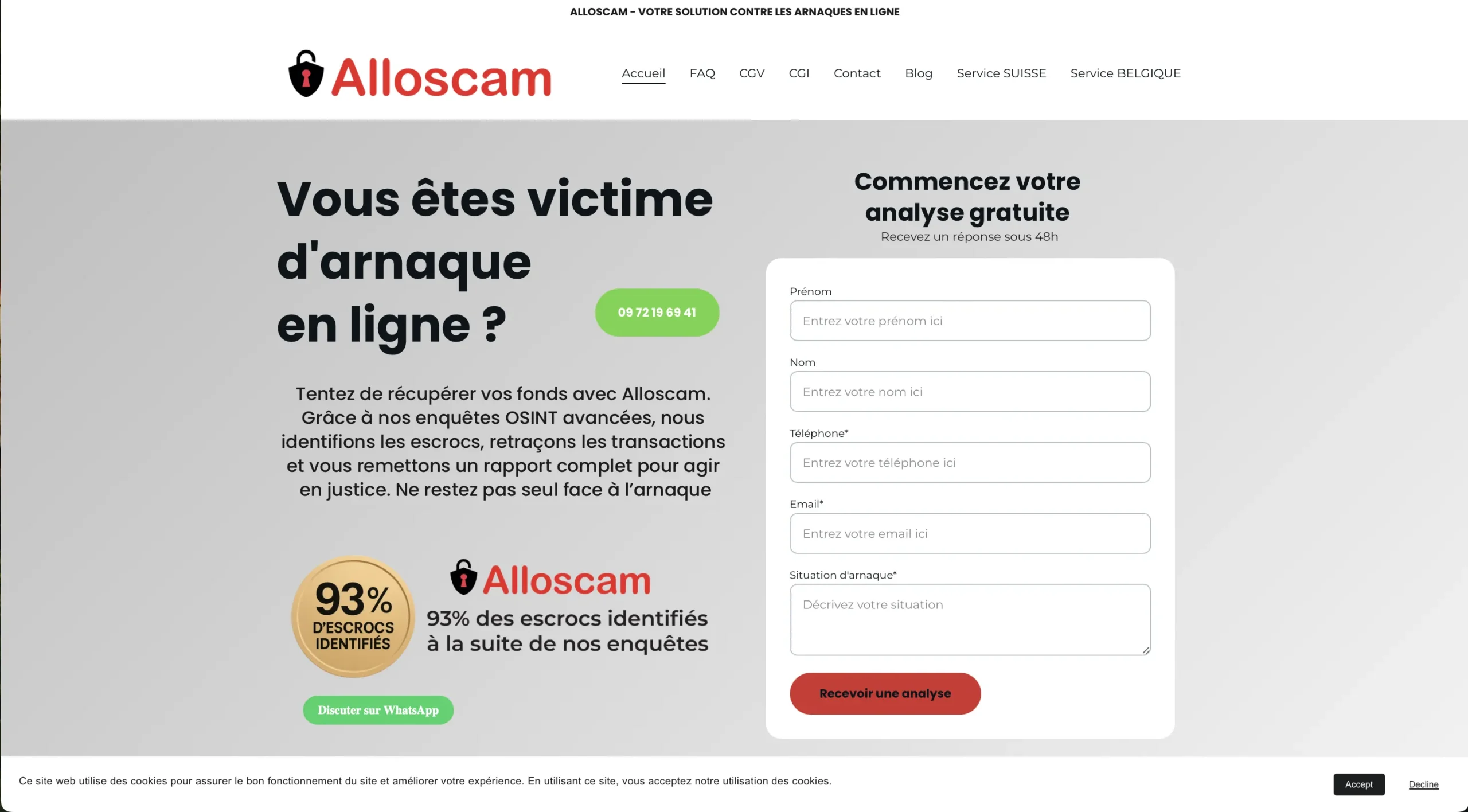 alloscam arnaque par faux appels téléphoniques