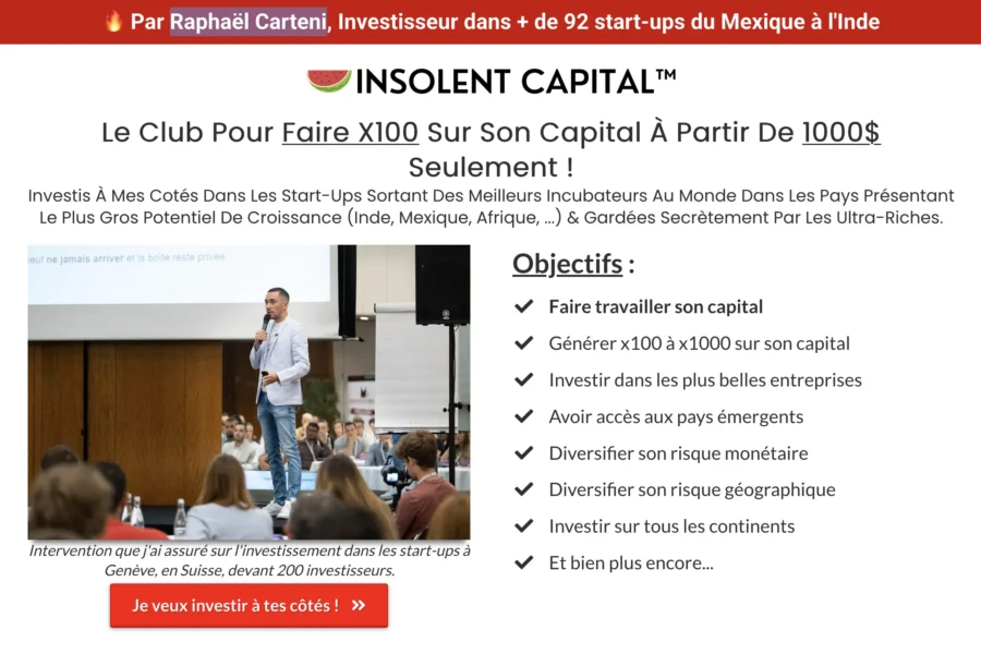 Raphaël Carteni et Clubmillionnaire