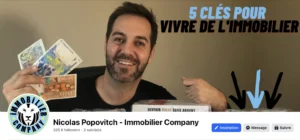 Profil Linkedin de Nicolas Popovitch.