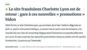 Extrait de la presse locale.