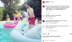 Publication Instagram de Raphaël Carteni.