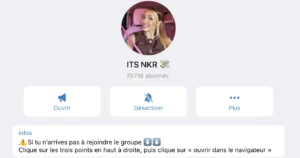 Compte Telegram d'Elodie.