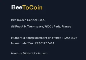 Les informations légales données par le site sont mensongères.