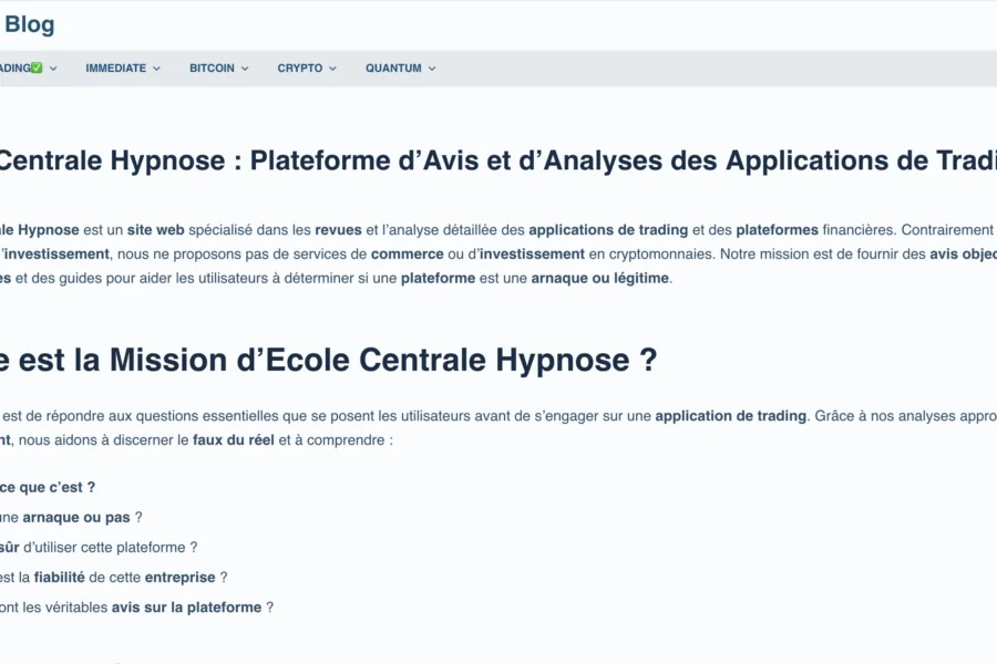 ecole-centrale-hypnose.fr arnaque
