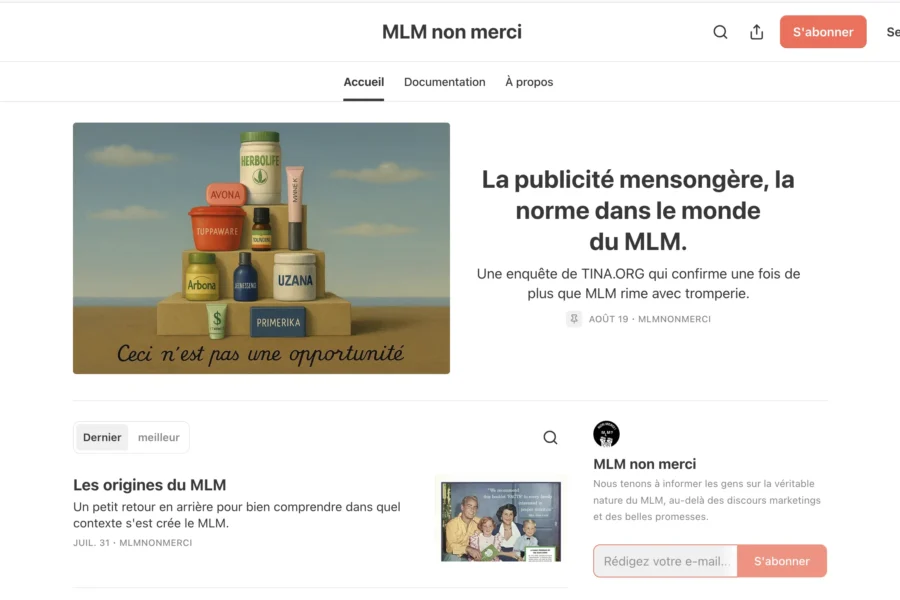 Schéma illustrant une arnaque MLM basée sur le recrutement