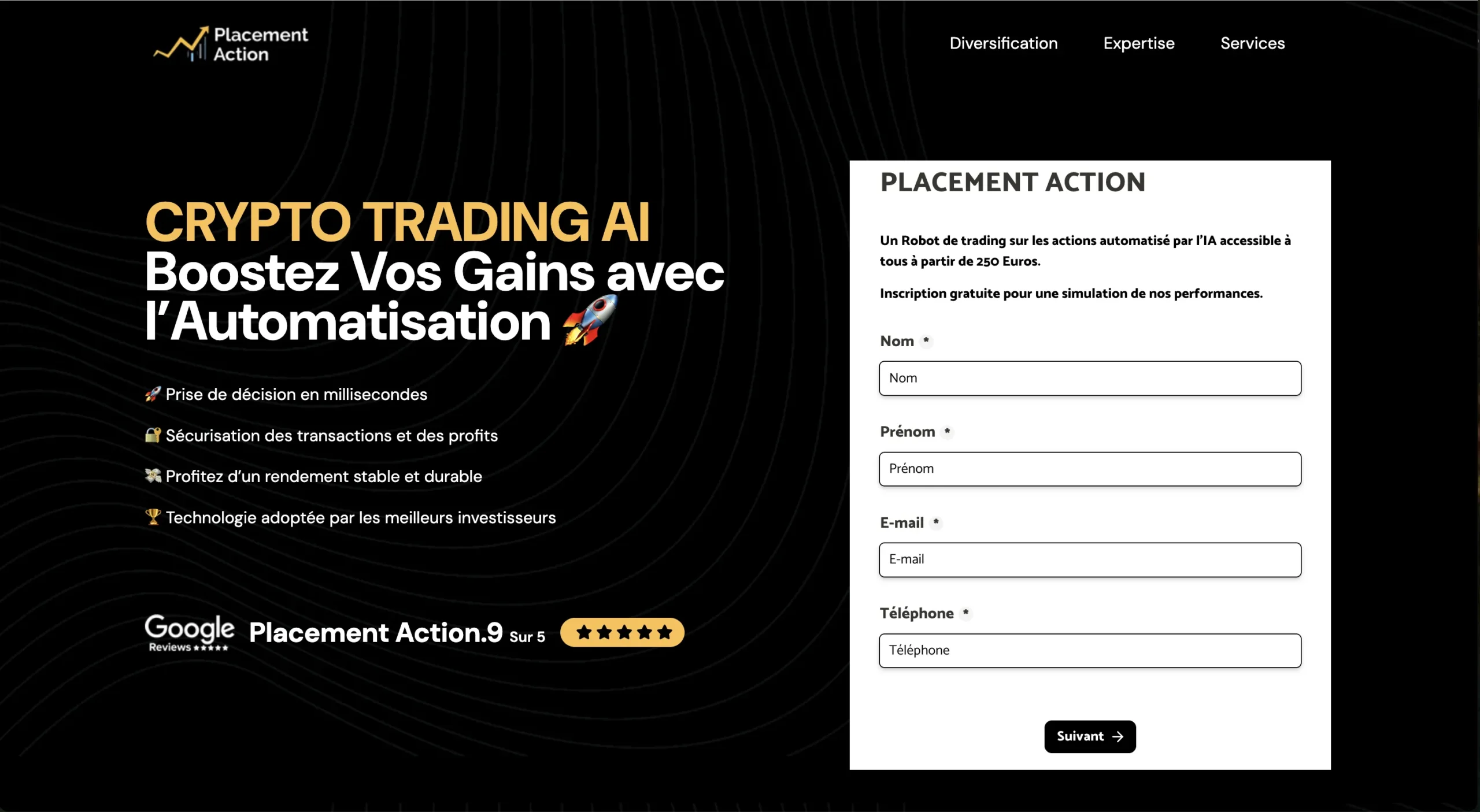 Placement Action.com