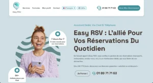 Page d'accueil d'un des sites incriminé.