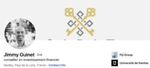 Profil Linkedin de Jimmy Guinet.