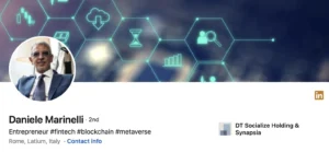 Profil Linkedin public de Daniele Marinelli.