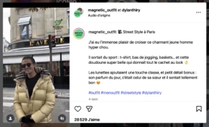 Dylan Thyri dans le triangle d'or parisien.