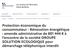 Extrait du site de la DGCCRF.