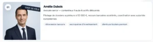 Présentation d'un membre de l'équipe.