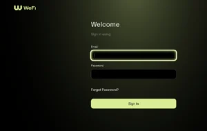Page de connexion privée au site.