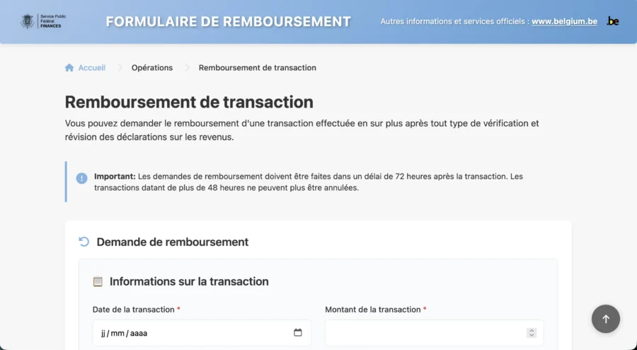 Spf-finance-remboursement.be
