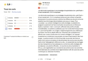 Avis négatif laissé à propos de Tratonfinn.