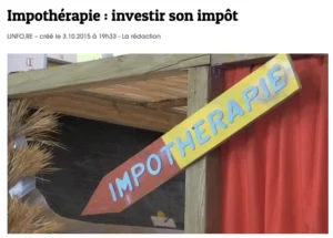 Extrait d'un article faisant référence à l'Impothérapie.