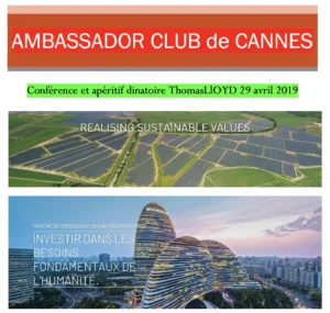 Extrait d'un compte-rendu de la réunion de promotion de Thomas Lloyd du 29 avril 2019.