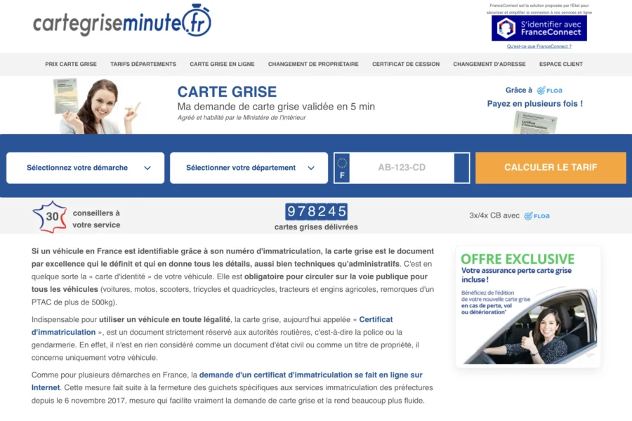 Cartegriseminute.fr