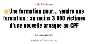 Extrait de la presse à propos de cette affaire.