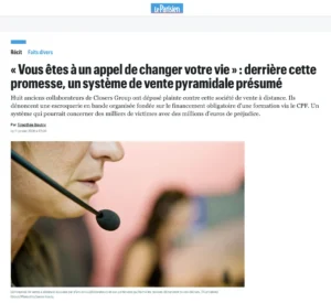 Article de presse évoquant l'affaire.