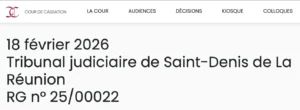 Extrait de la décision sur le site de la Cour de cassation.