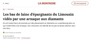Extrait d'un article de la presse locale à propos de Rawstone.