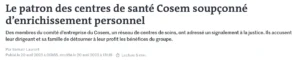 Extrait d'un article paru dans Le Monde.