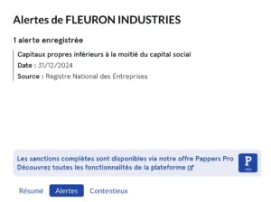 Extrait de Pappers.