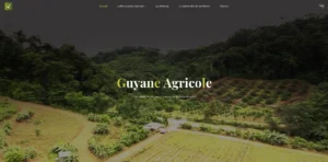Page d'accueil de Guyane Agricole.