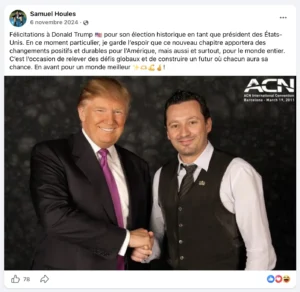 Samuel Houles est impliqué dans ACN.