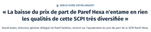 Extrait d'une interview de David Aubin.