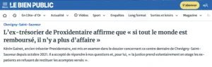 Extrait d'un article de la presse locale.