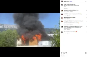 Incendie des locaux d'Emrys.